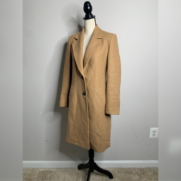 Zara Tan Single Breasted Trench Coat - Picture 5 of 13